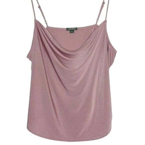 NWOT Wild Fable Cowl Neck Spaghetti Strap Tank Top in Rose Color Size L - Picture 3 of 14